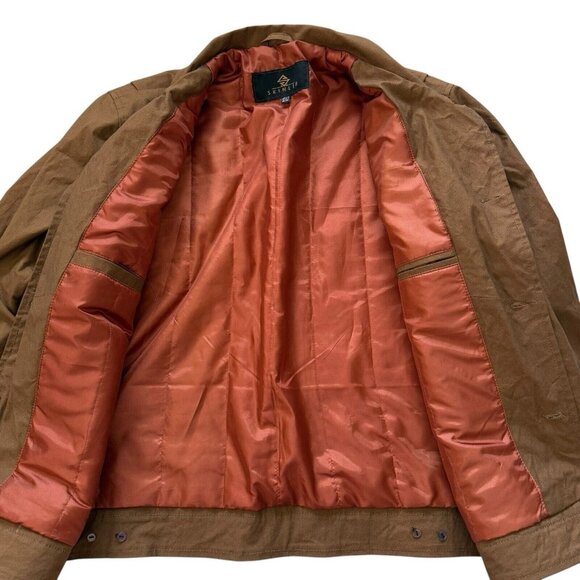 Skinler Size 2XL Brown Jacket Work Chore Coat Collared Lined Yellowstone - Picture 6 of 9